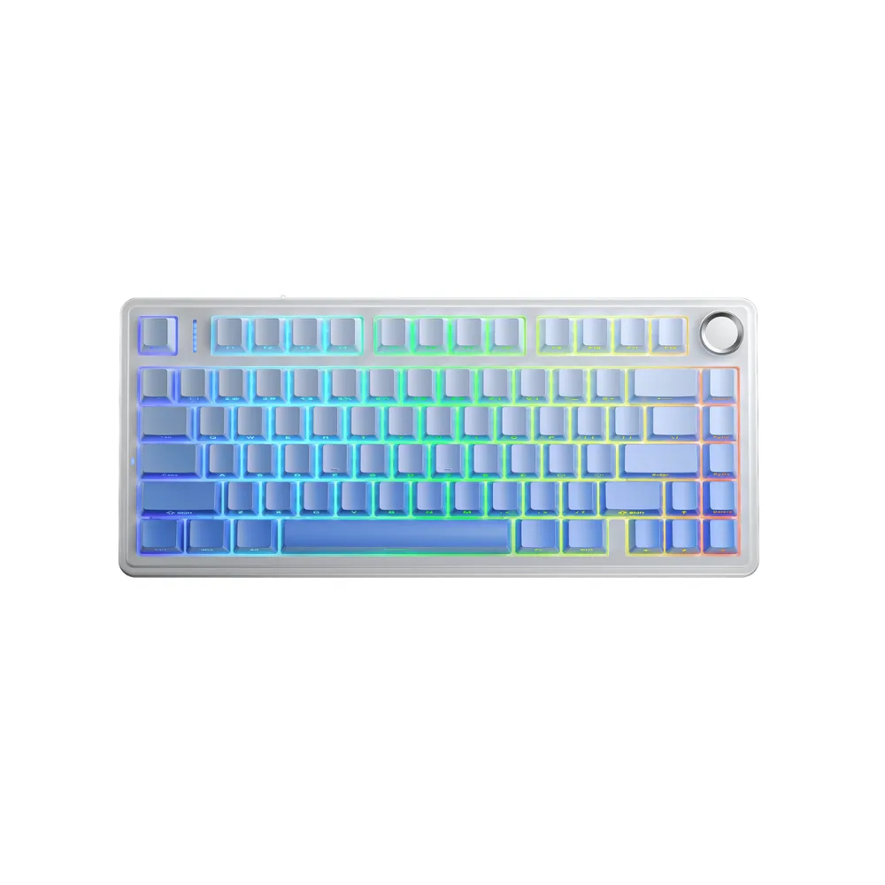 Bàn phím cơ Aula 3 MODE F75/ F75 PRO Trắng xanh dương gradient Reaper switch
