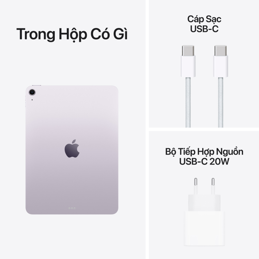 Máy tính bảng Apple IPad Air M3 13 inch 5G (8GB/ 256GB/ Purple/ MCJ84ZA/A)