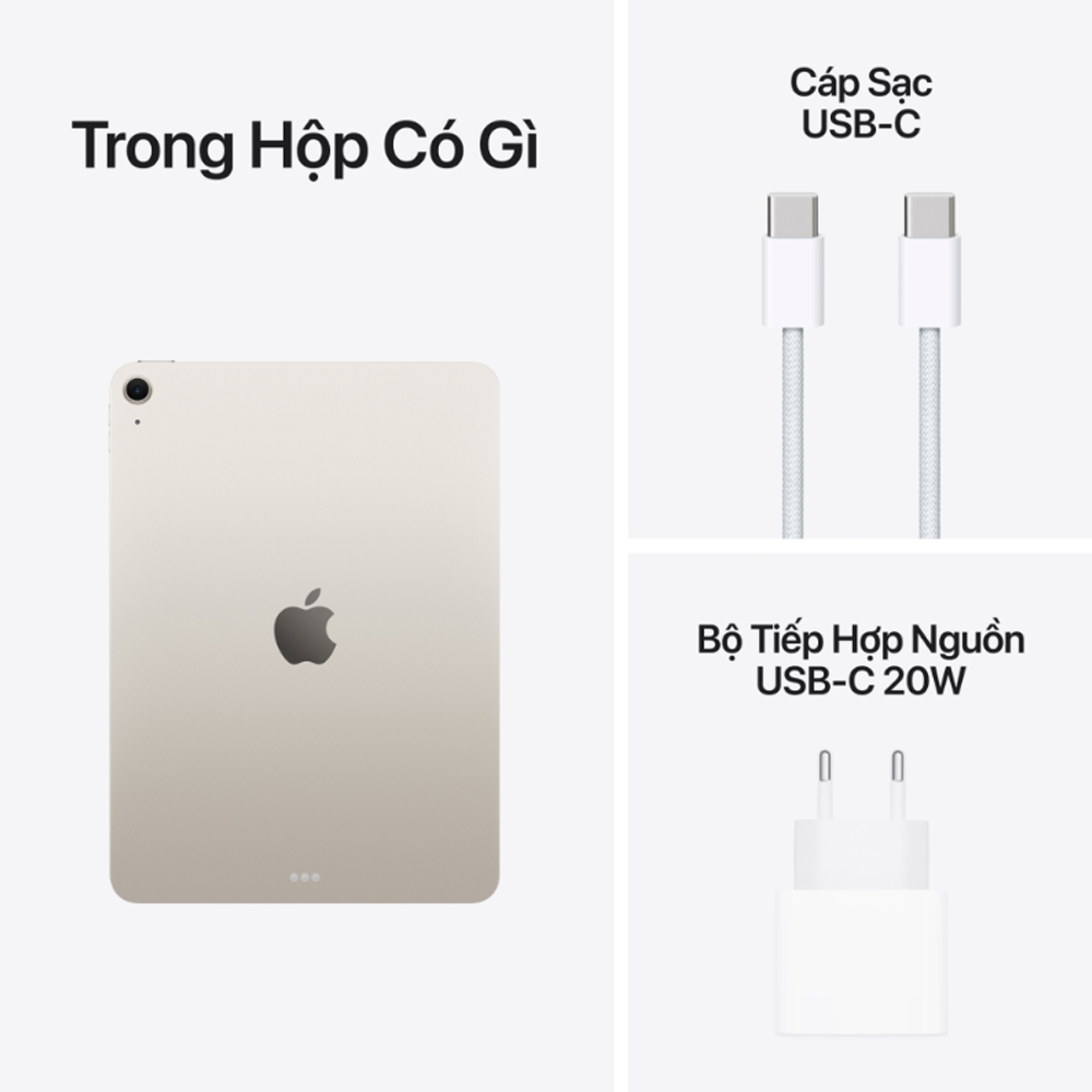Máy tính bảng Apple IPad Air M3 13 inch 5G (8GB/ 512GB/ Starlight/ MCJC4ZA/A)