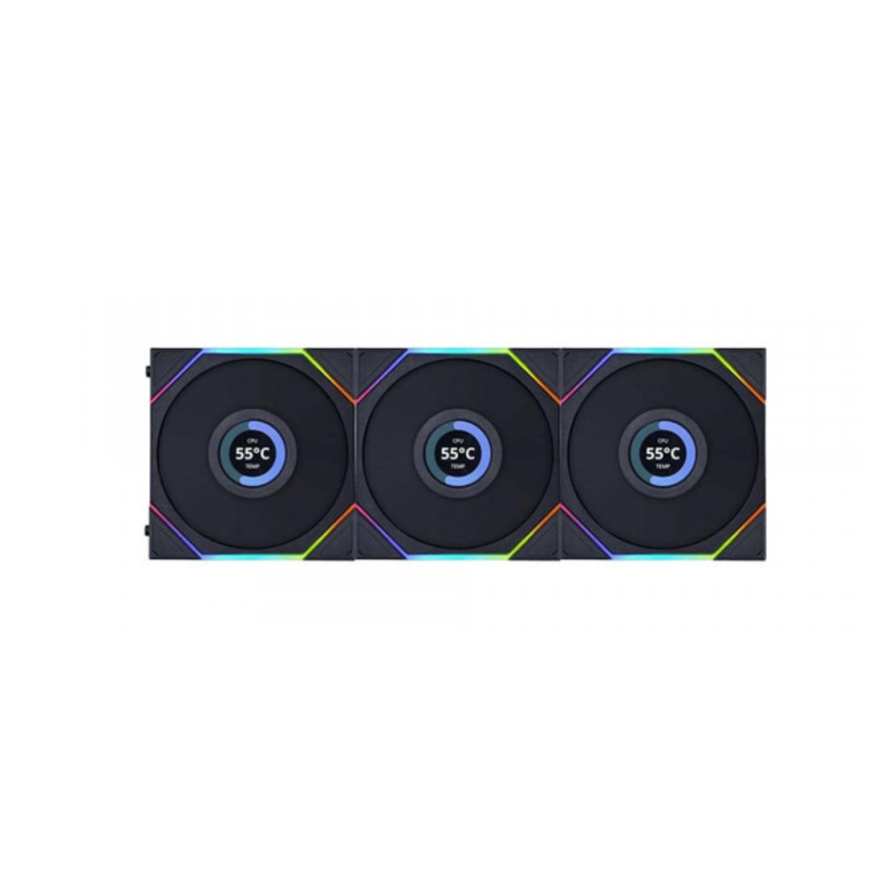 Quạt case LIAN-LI TL120 LCD Triple pack with controller Black