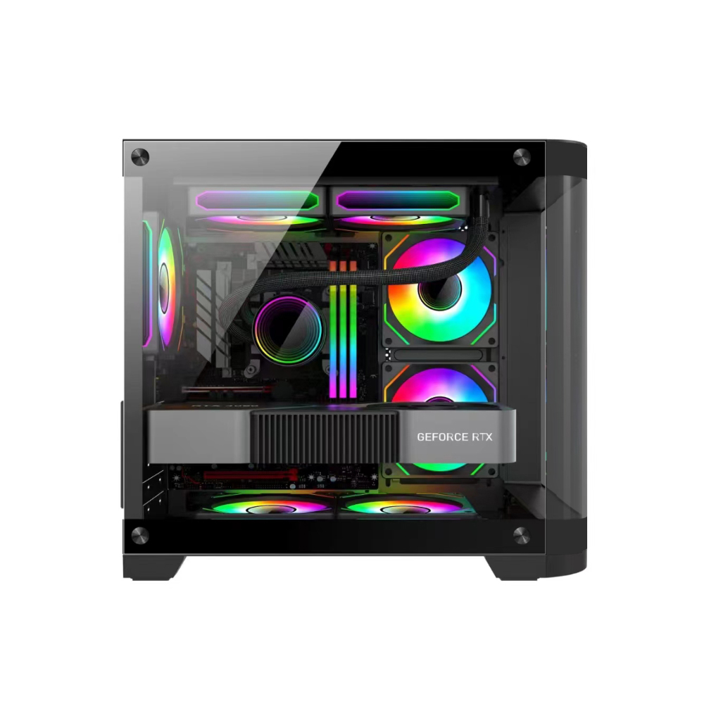 Vỏ máy tính KENOO ESPORT MK400 - Màu Đen (M-ATX)