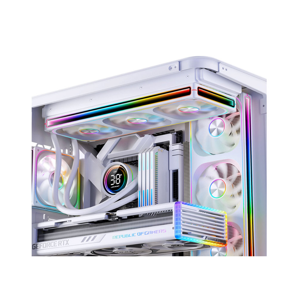 Quạt case JONSBO ZA-240WR White LED ARGB REVERSE ( fan ngược) 