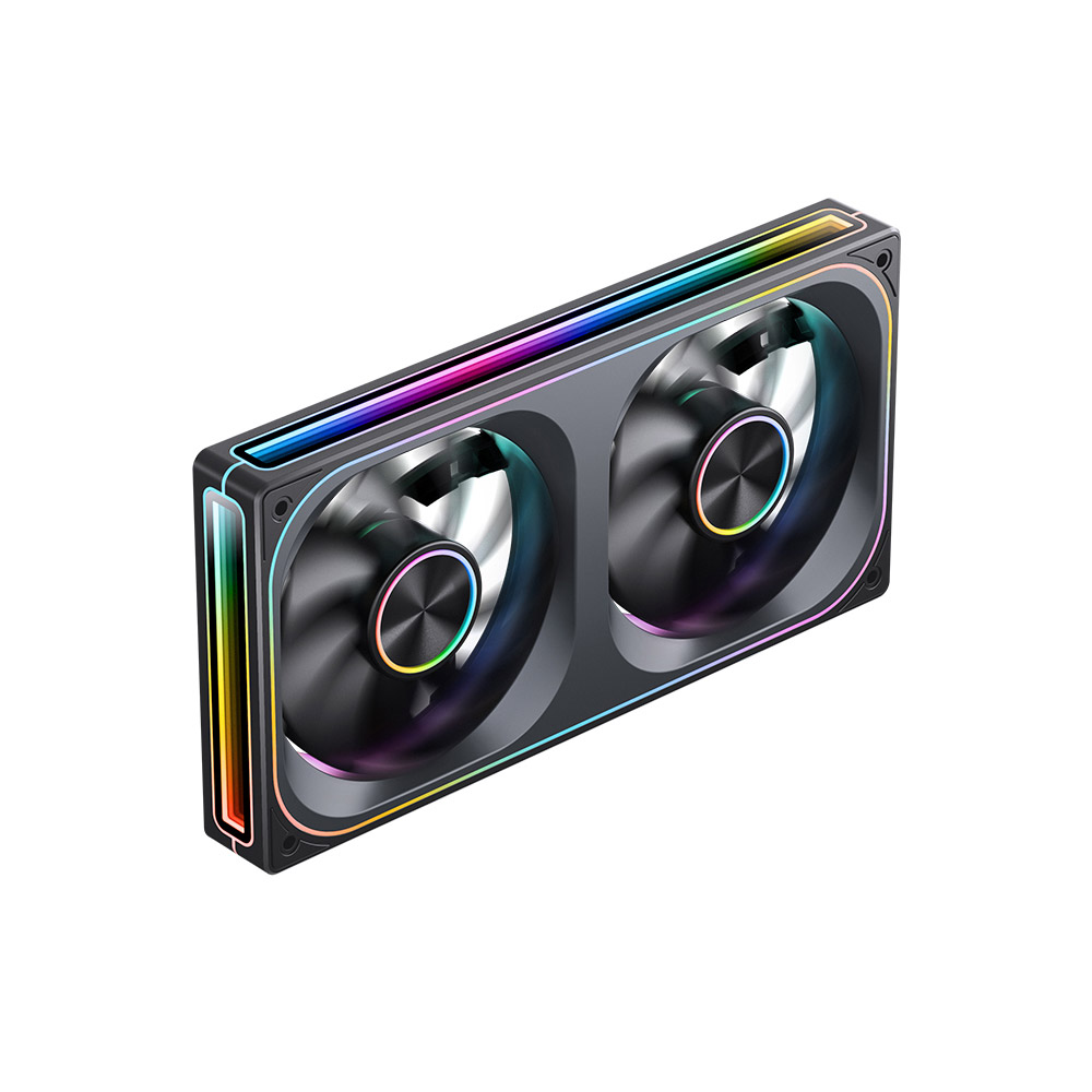 Quạt case JONSBO ZA-240BR BLACK LED ARGB REVERSE (fan ngược) 