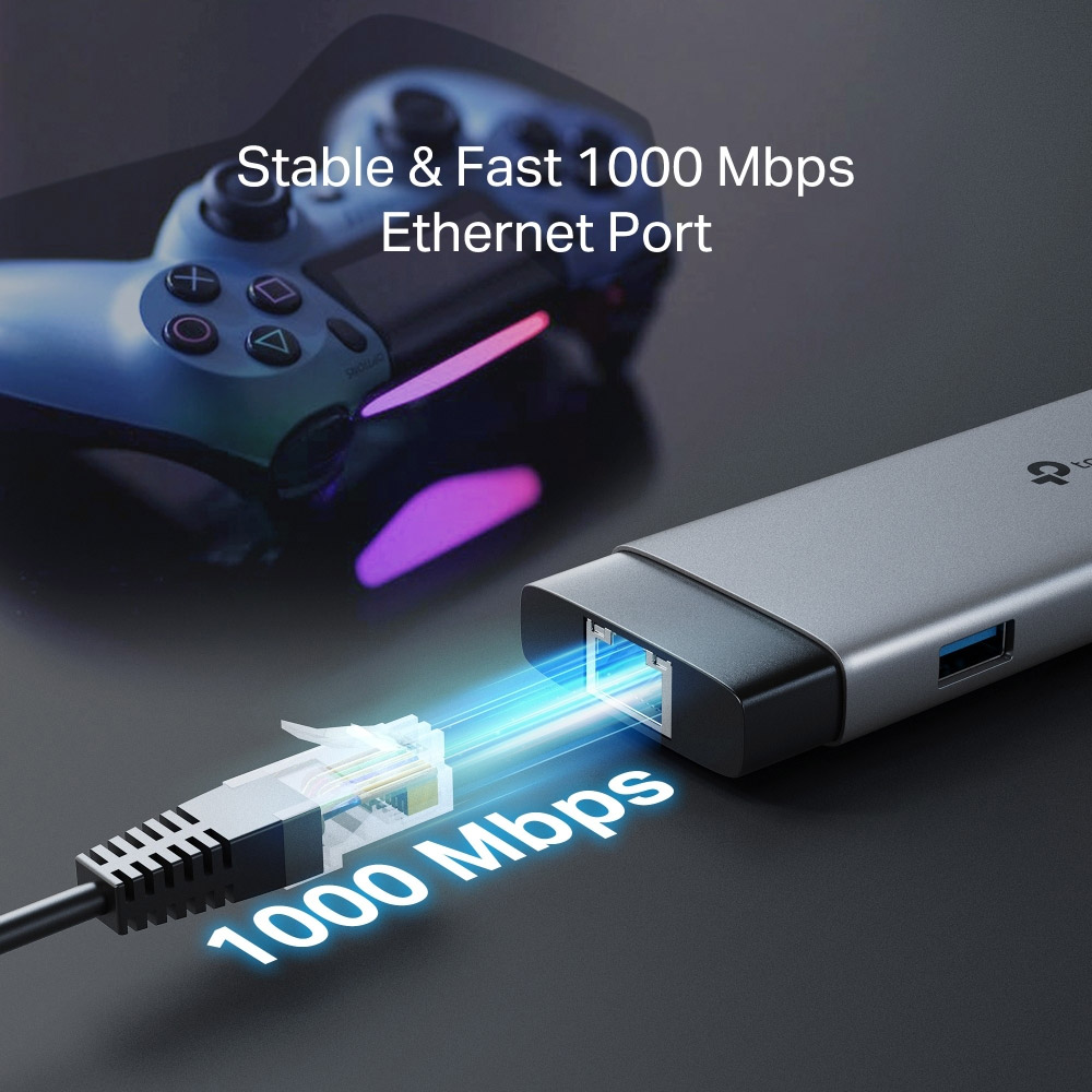 Bộ chuyển đổi TP-Link UH7020C USB Type-C to HDMI, USB3.0, USB C, SD, Micro SD, PD 100W