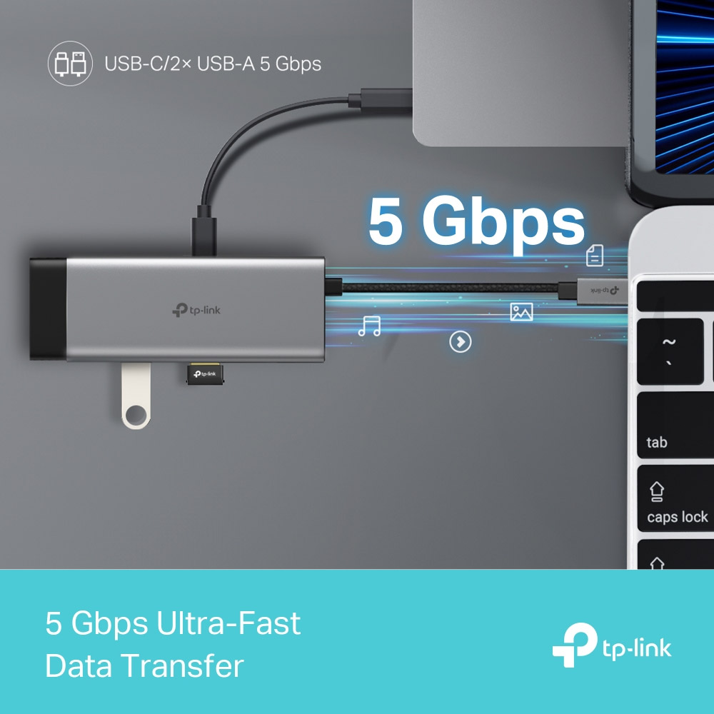 Bộ chuyển đổi TP-Link UH5020C USB Type-C to HDMI, USB3.0, USB-C,PD 100W