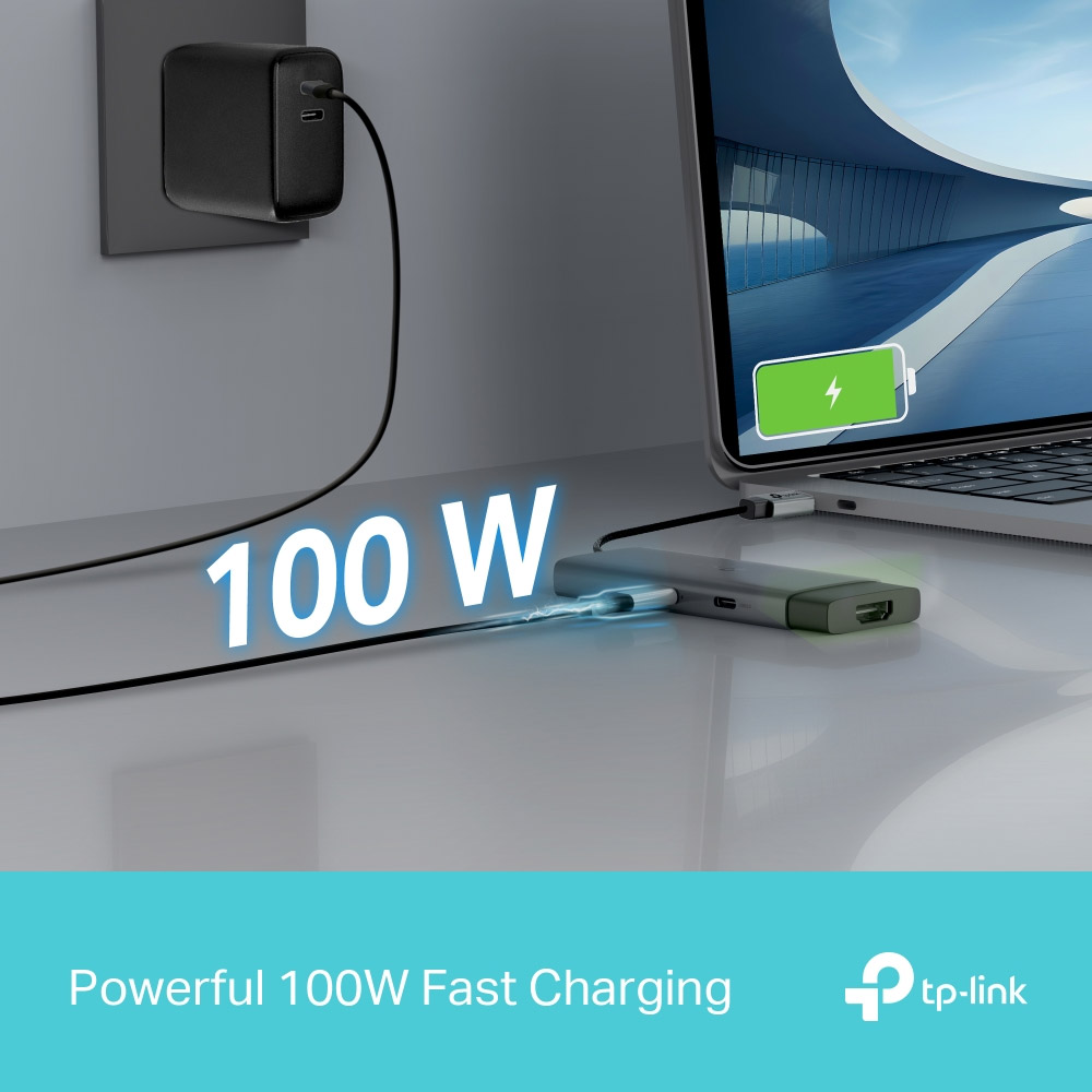 Bộ chuyển đổi TP-Link UH5020C USB Type-C to HDMI, USB3.0, USB-C,PD 100W