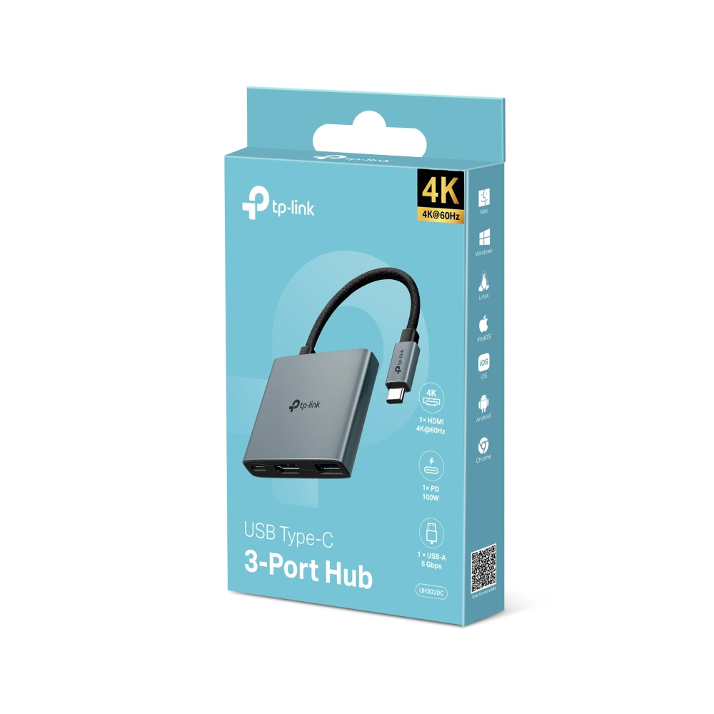 Bộ chuyển đổi TP-Link UH3020C USB Type-C to HDMI, USB3.0, PD 100W