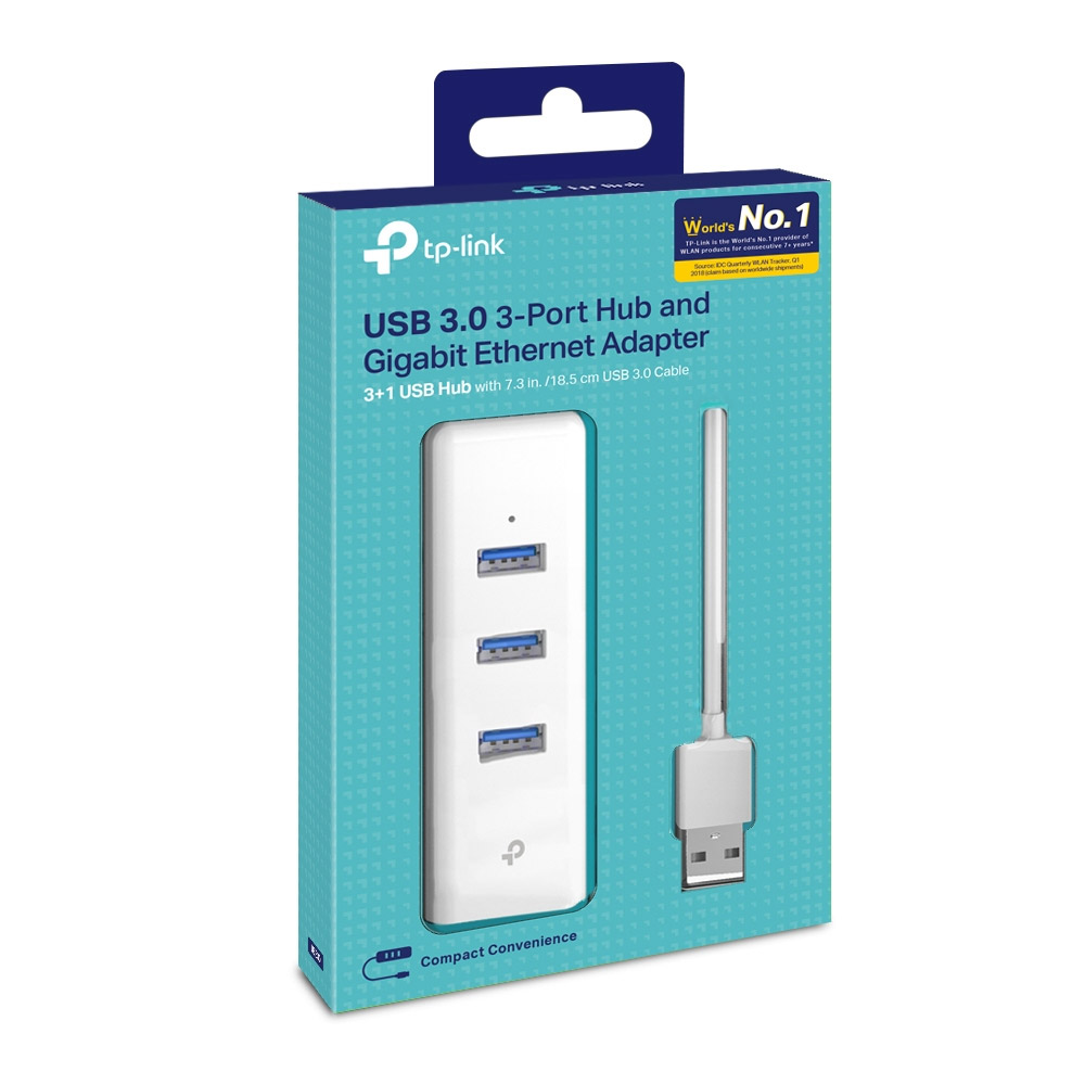Bộ chuyển đổi TP-Link UE330 USB Type-C to 3 cổng USB-A 3.0, Lan Gigabit