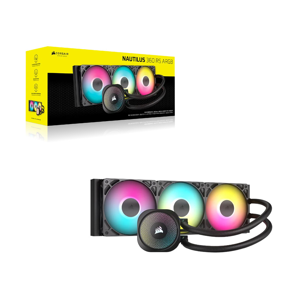 Tản nhiệt nước AIO Corsair NAUTILUS 360 ARGB Black CW-9060093-WW