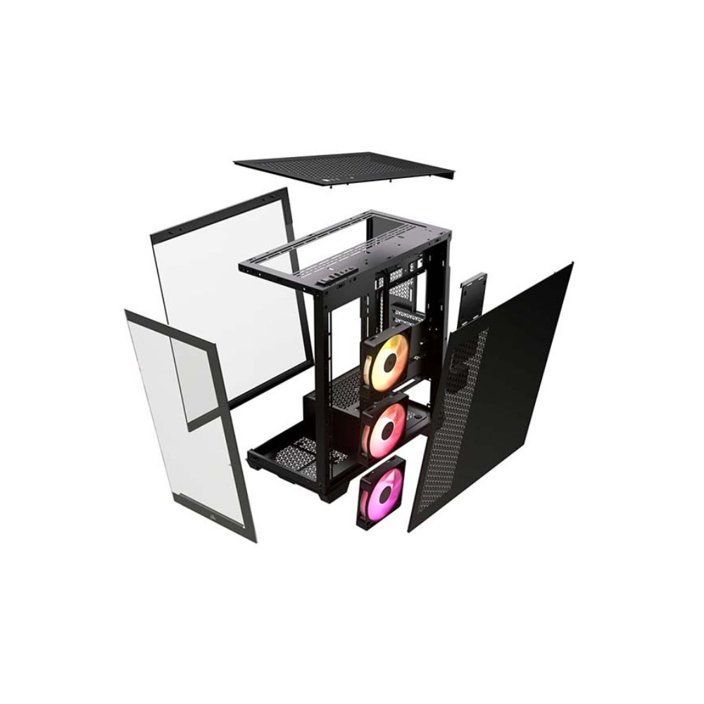 Vỏ máy tính Corsair 3500X RGB Tempered Glass Mid- CC-9011278-WW