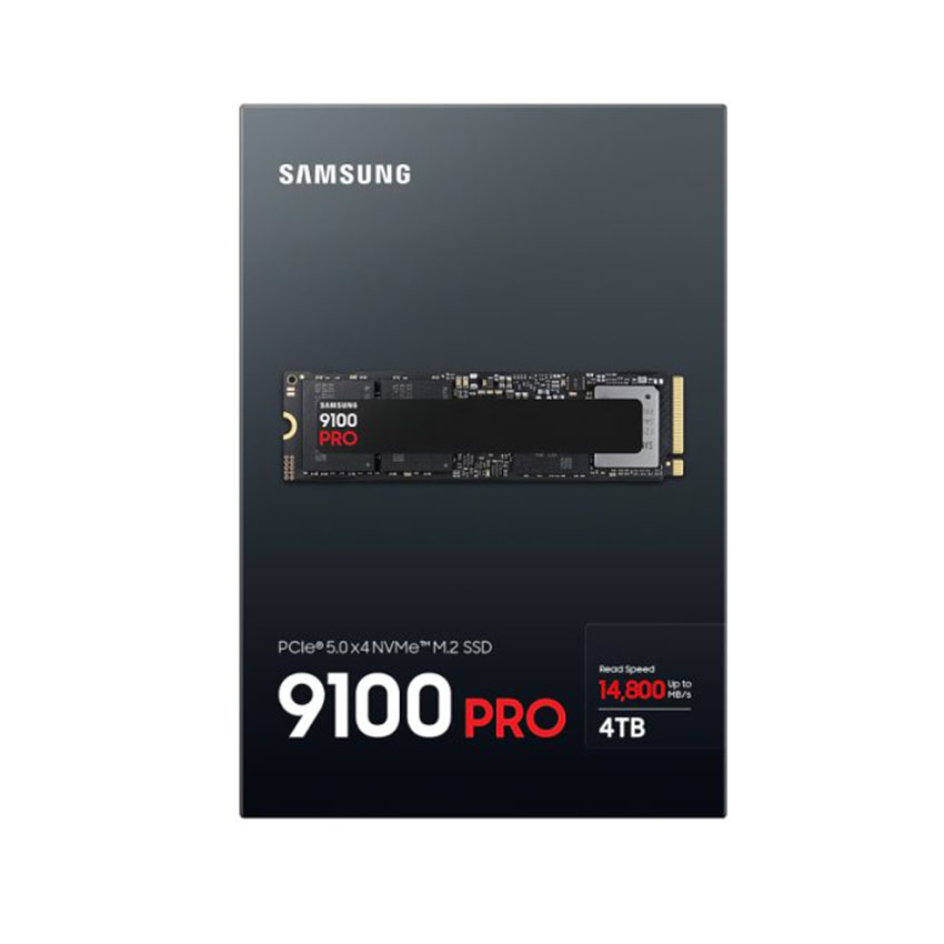 Ổ SSD Samsung 9100 PRO MZ-VAP4T0BW 4Tb (NVMe PCIe/ Gen5.0x4 M2.2280/ 14800 MB/s/ 13400MB/s)