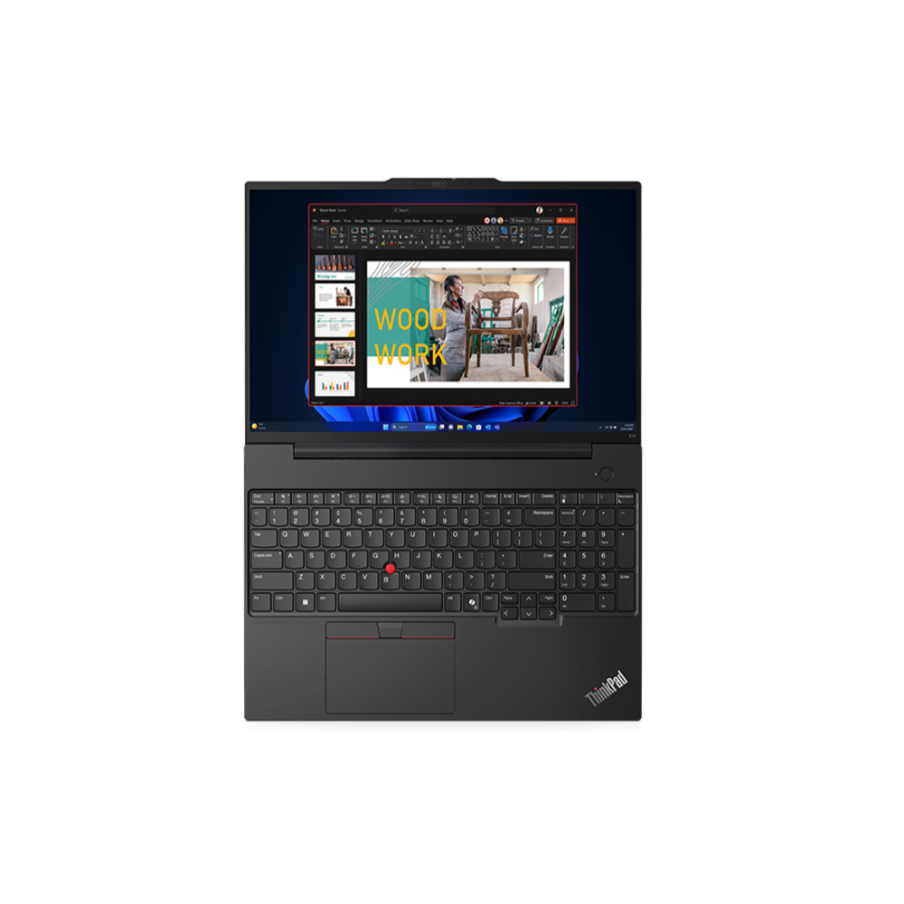 Laptop Lenovo ThinkPad E16 GEN 2 21MA004FVA (Ultra 7 155U/ 16GB/ 512GB SSD/ 16 inch WUXGA/ NoOS/ Black/ Vỏ nhôm/ 2Y)