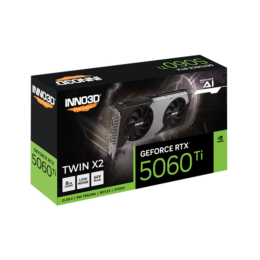 Card đồ họa Inno3D GeForce RTX 5060 Ti Twin X2 8GB (GDDR7/ 128 bit)