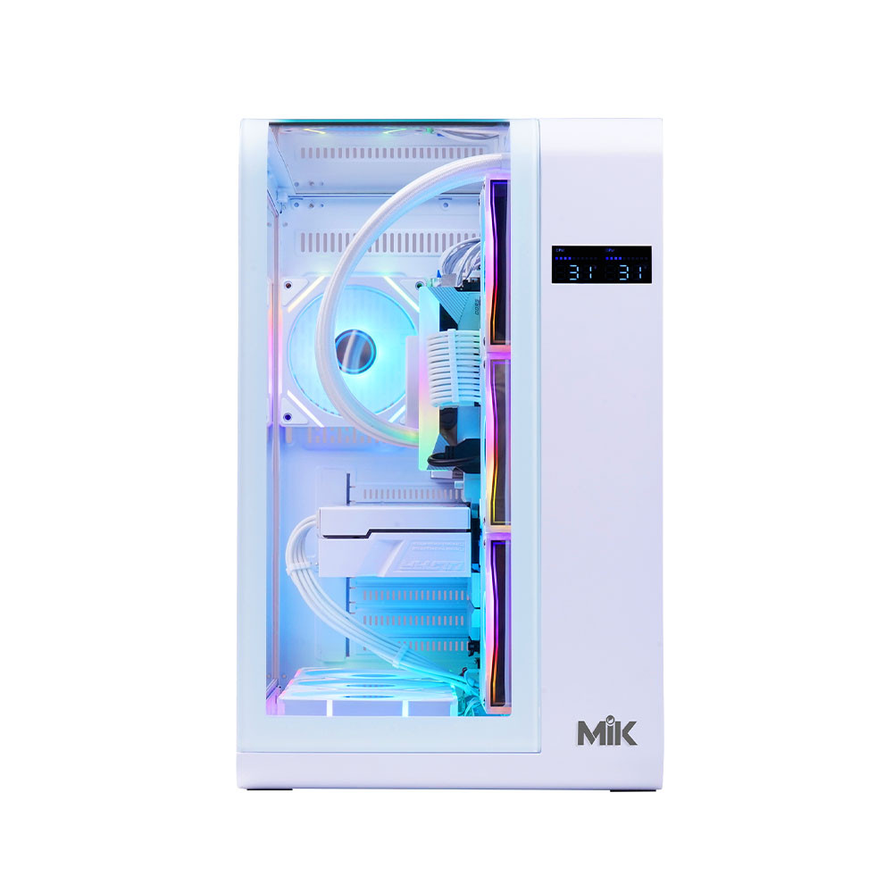 Vỏ máy tính MIK BARBATOS White (Mid Tower/ ATX/ Trắng)