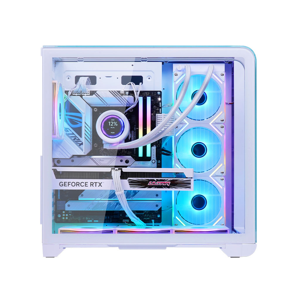 Vỏ máy tính MIK BARBATOS White (Mid Tower/ ATX/ Trắng)