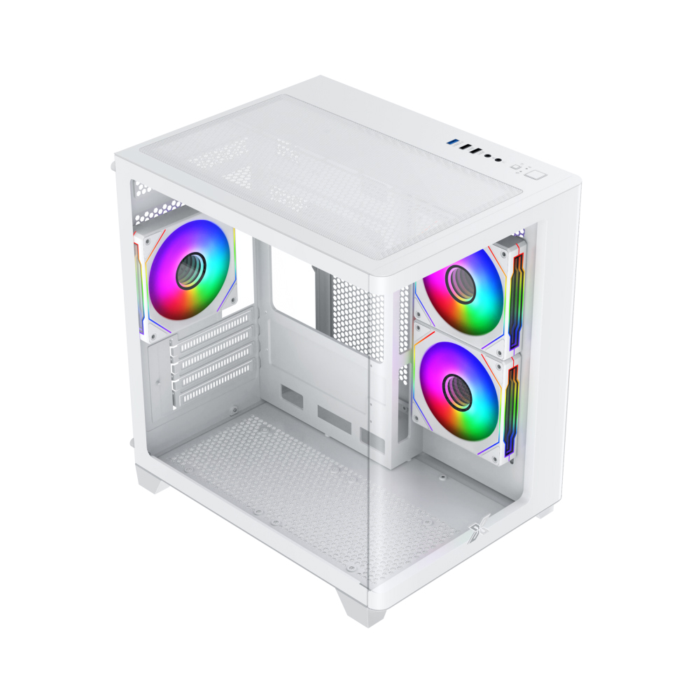 Vỏ máy tính Xigmatek PANO M NANO ARTIC 3GF (Mini Tower/ M-ATX/ Trắng)