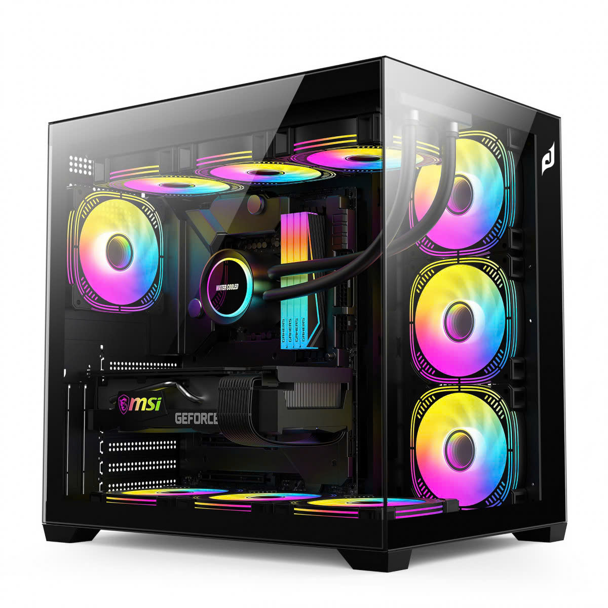 Vỏ máy tính E-Dra ECS1504 Black (Mid Tower/ ATX/ Đen)