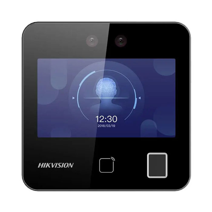 Máy chấm công Hikvision DS-K1T343MFWX (Vân tay + Thẻ + Khuôn mặt/ 300.000 Bản ghi/ Không dây)