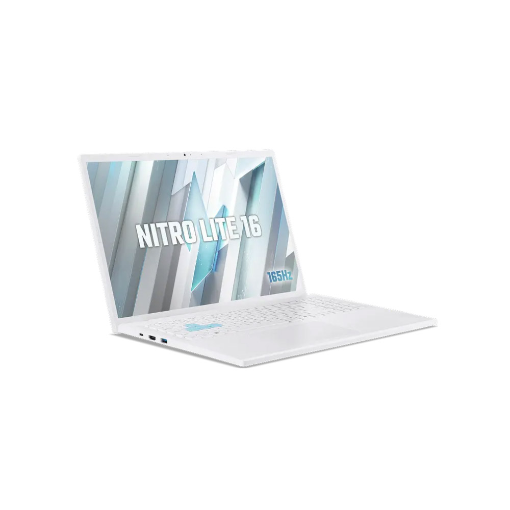 Laptop Acer Gaming Nitro Lite 16 NL16-71G-56WQ (i5 13420H/ 16GB/ 512GB SSD/ RTX 3050 6Gb/ 16 inch FHD+/ 165Hz/ Win11/ Trắng/ 1Y)