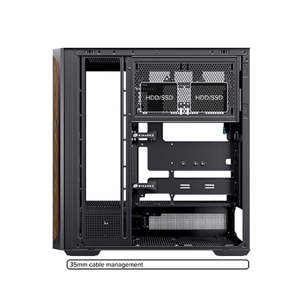 Vỏ máy tính EINAREX P800 Core Black (Mid Tower/ ATX/ Đen)