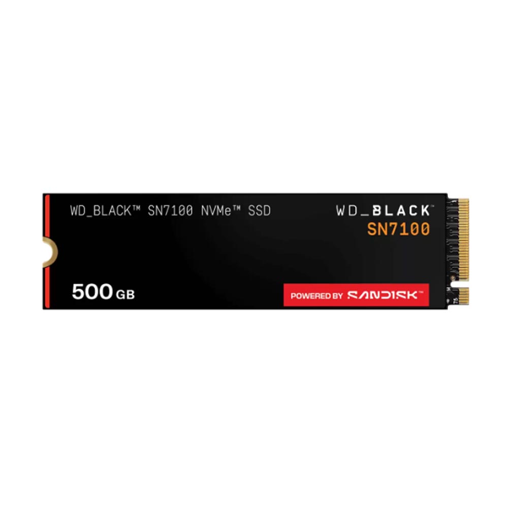 Ổ SSD Sandisk Black SN7100 WDS500G4X0E 500GB (NVMe PCIe/ Gen4x4 M2.2280/ 6800MB/s/ 5800MB/s)