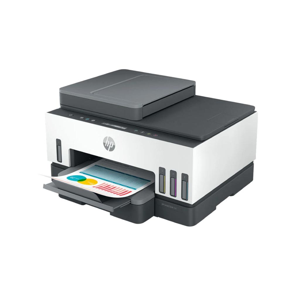 Máy in phun màu HP Smart Tank 750 6UU47A (A4/A5/ In/ Copy/ Scan/ Đảo mặt/ ADF/ USB/ WIFI)