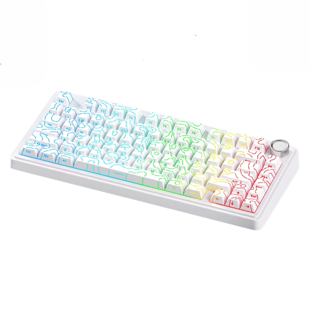 Bàn phím cơ Aula 3 MODE F75 Trắng contour Seiya - Star Vector Switch