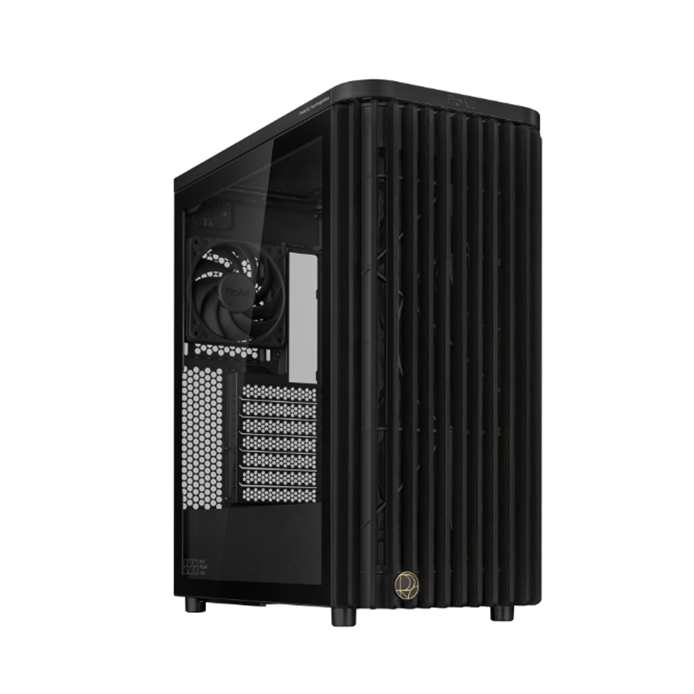 Vỏ máy tính Asus ProArt PA401 Wood Edition - Tempered Glass Panel (Mid Tower/ ATX/ Đen)