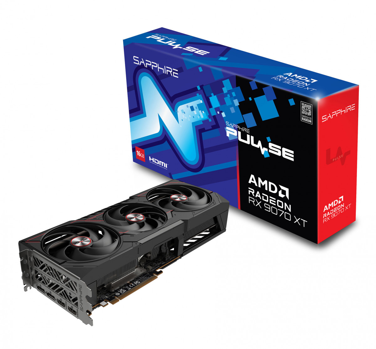 Card đồ họa Sapphire PULSE AMD RADEON RX 9070 XT GAMING 16GB (GDDR6/ 256 bit)