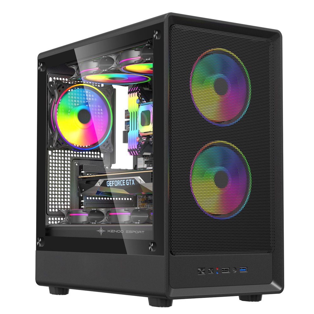 Vỏ máy tính KENOO ESPORT M362 Đen (Mini Tower/ M-ATX)