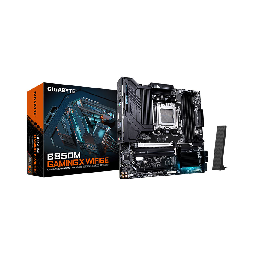 Mainboard Gigabyte B850M GAMING X WIFI6E  DDR5 (AMD B850/ Socket AM5/ M-ATX/ 4 khe ram/ 2.5 Gigabit LAN)