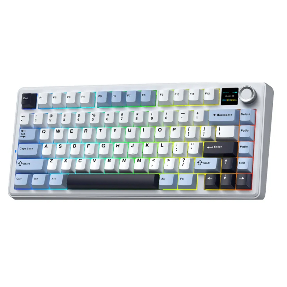 Bàn phím cơ Aula 3 MODE F75 MAX Xanh + trắng + tím đậm Reaper switch