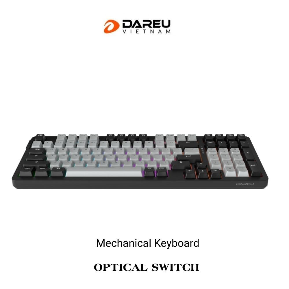 Bàn phím cơ Dareu EK98X Black Grey Optical switch