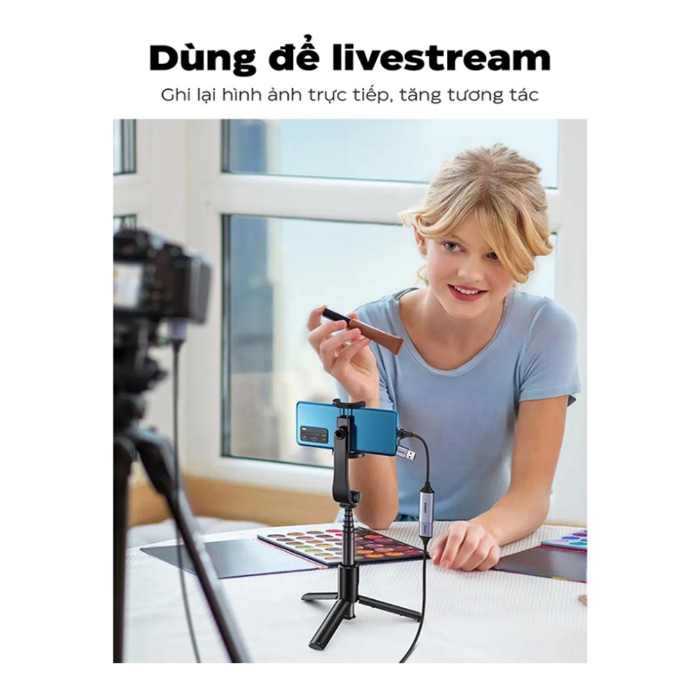 Card ghi hình HDMI to USB 2.0, Type-C live streaming 1080P Ugreen 40189