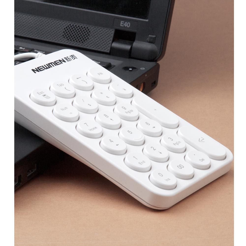Bàn phím Newmen TK-031 Màu trắng- Bàn phím số Numpad 