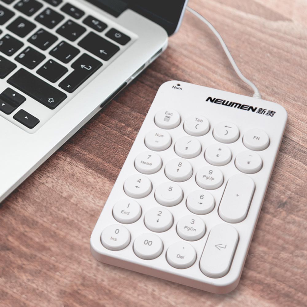 Bàn phím Newmen TK-031 Màu trắng- Bàn phím số Numpad 