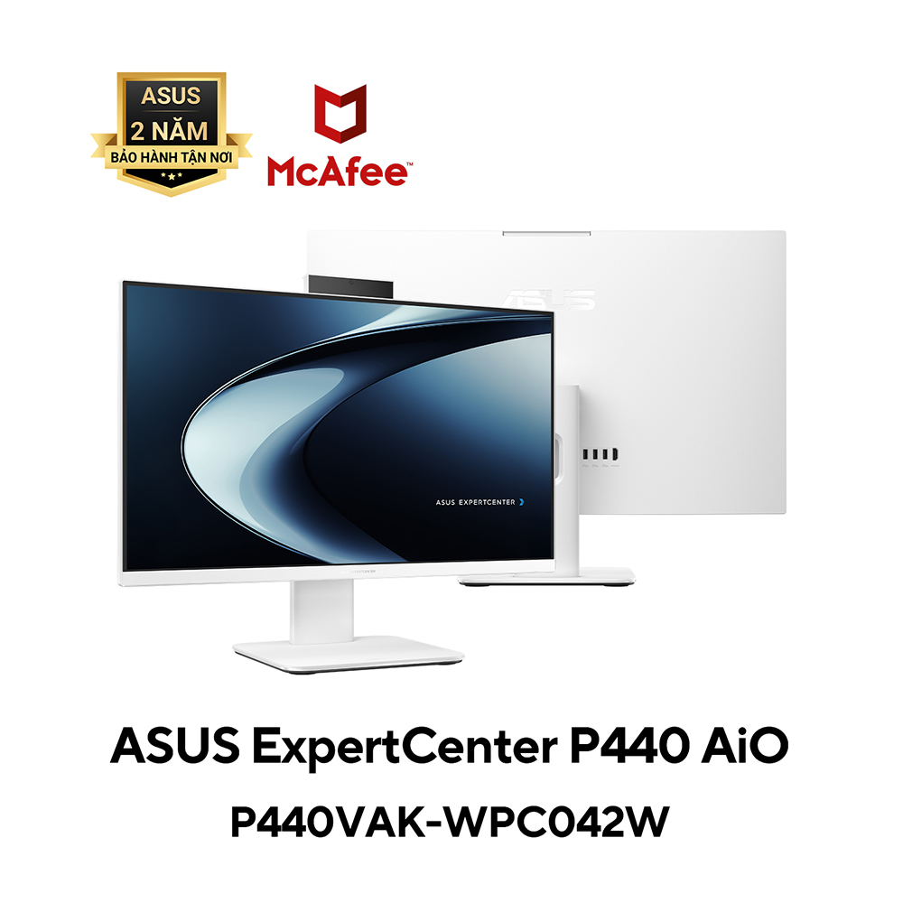 Máy tính AIO Asus P440VAK-WPC042W (i3 1315U/ 8GB/ 512GB SSD/ 23.8inch/ Key + Mouse Wireless/ Win11/ White/ 2Y)
