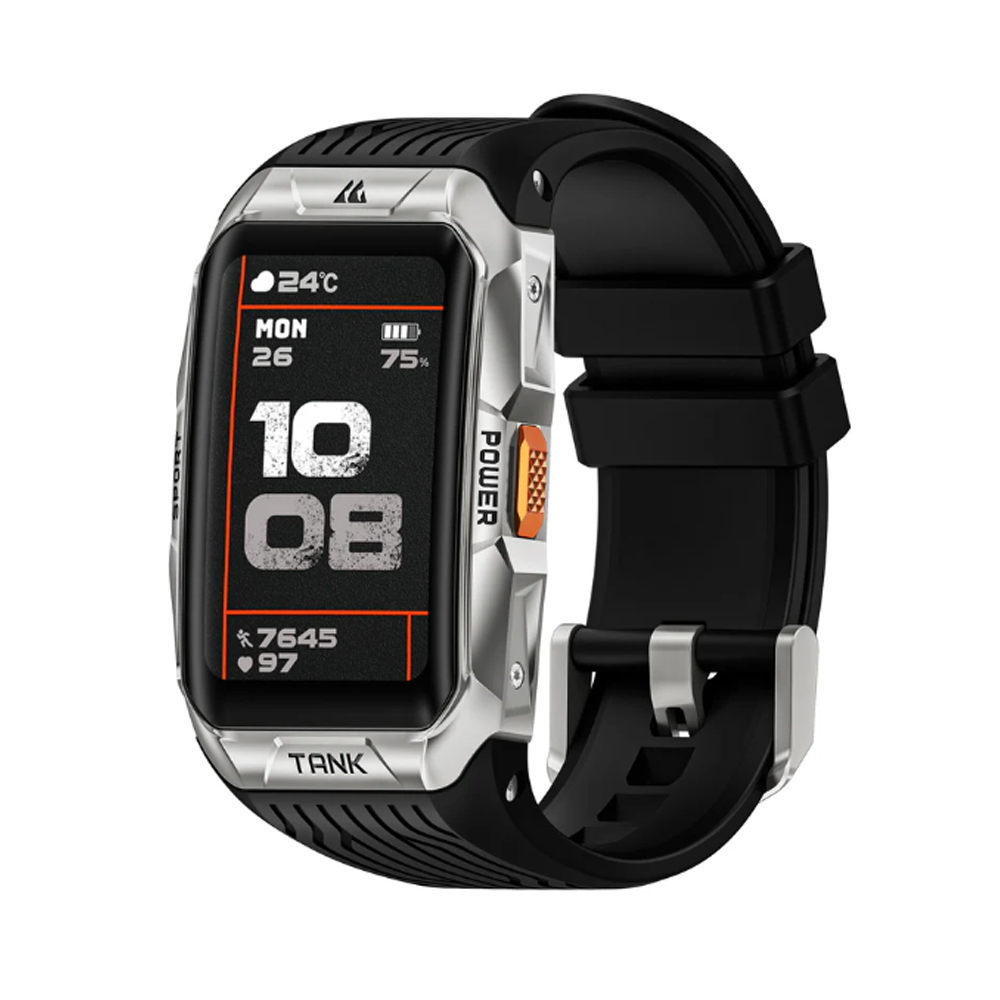 Đồng hồ thông minh Kospet TANK X2 ULTRA - Hàng trưng bày (41mm/ GPS/BLUETOOTH/ Vỏ Thép/ Dây Silicon/ Bạc)