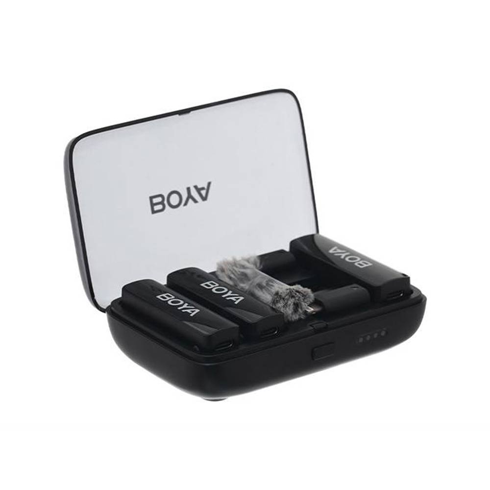 Microphone thu âm không dây Boya Link 3 trong 1 dành cho điện thoại, máy ảnh