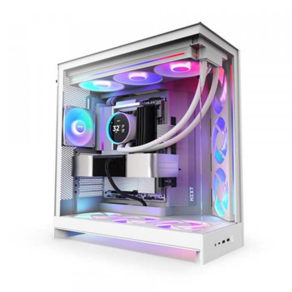 Vỏ máy tính NZXT H9 FLOW RGB PLUS ALL White (CM-H92FW-P1)