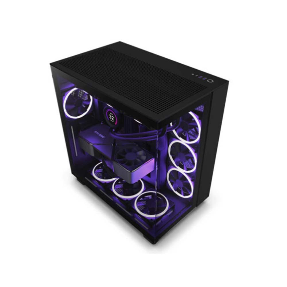Vỏ máy tính NZXT H9 FLOW RGB PLUS ALL BLACK (CM-H92FB-P1)