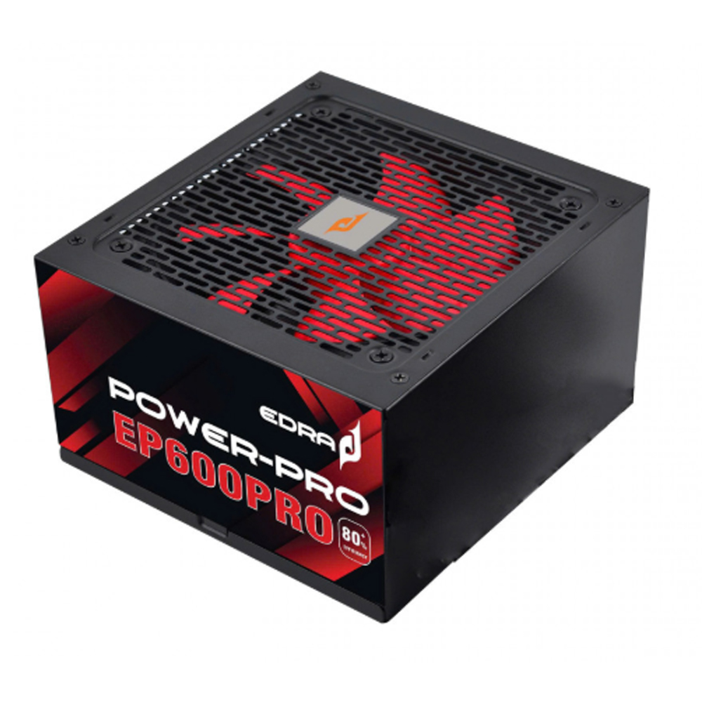 Nguồn máy tính E-Dra EP600PRO (550W/ 80% Efficiency/ ATX/ Đen)