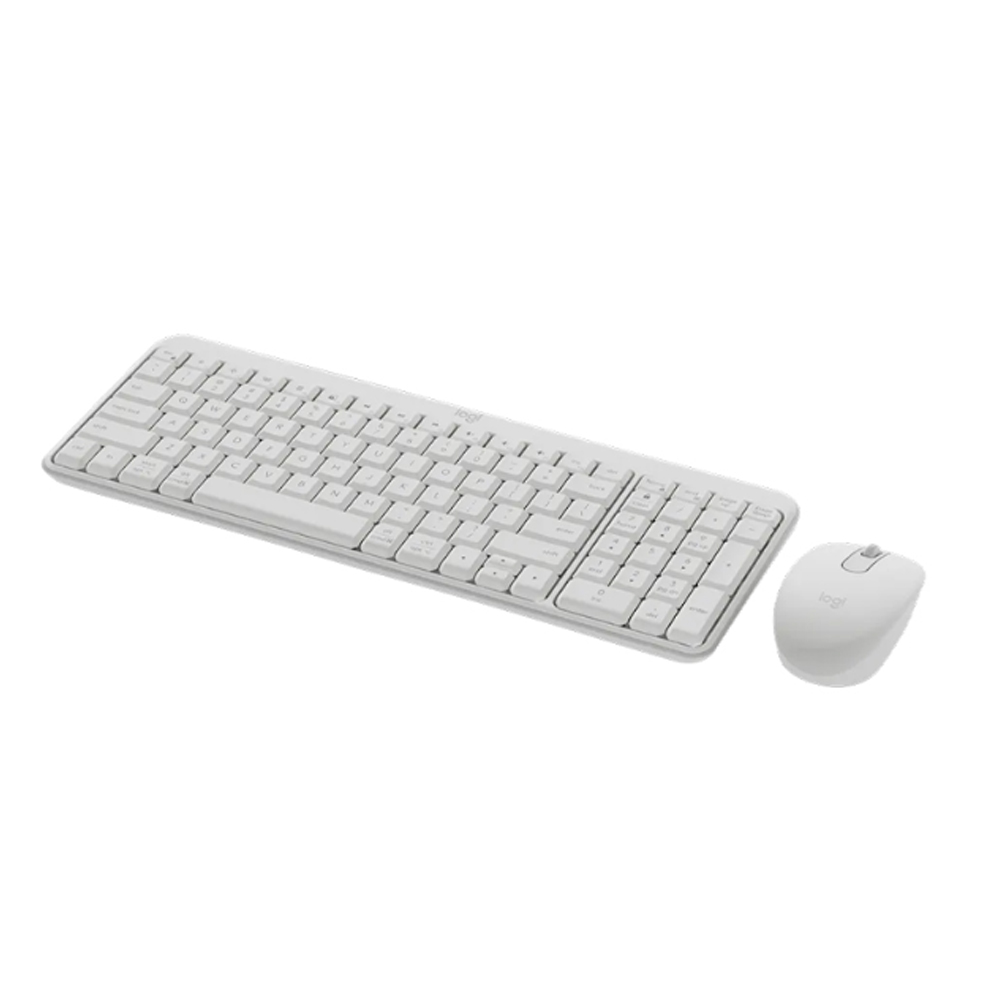 Bộ bàn phím chuột không dây Logitech MK250 (Bluetooth/ Trắng)
