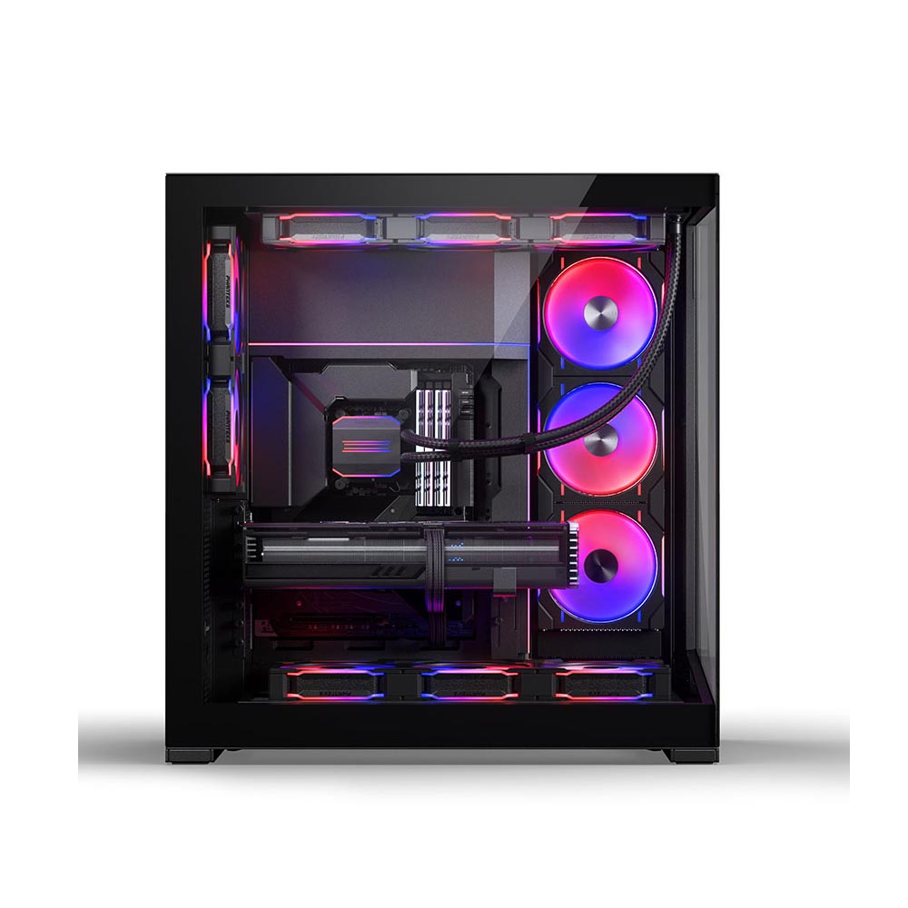 Vỏ máy tính PHANTEKS NV9 MKII, Tempered glass, DRGB, Satin Black (Full Tower/ E-ATX/ Đen)