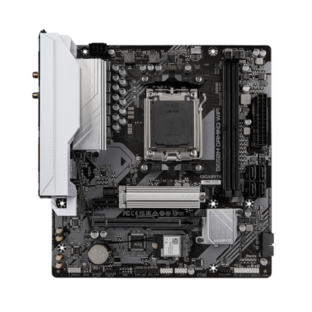 Mainboard Gigabyte B650M GAMING WIFI DDR5 (AMD B650/ Socket AM5/ M-ATX/ 2.5 Gigabit LAN/ Bluetooth)