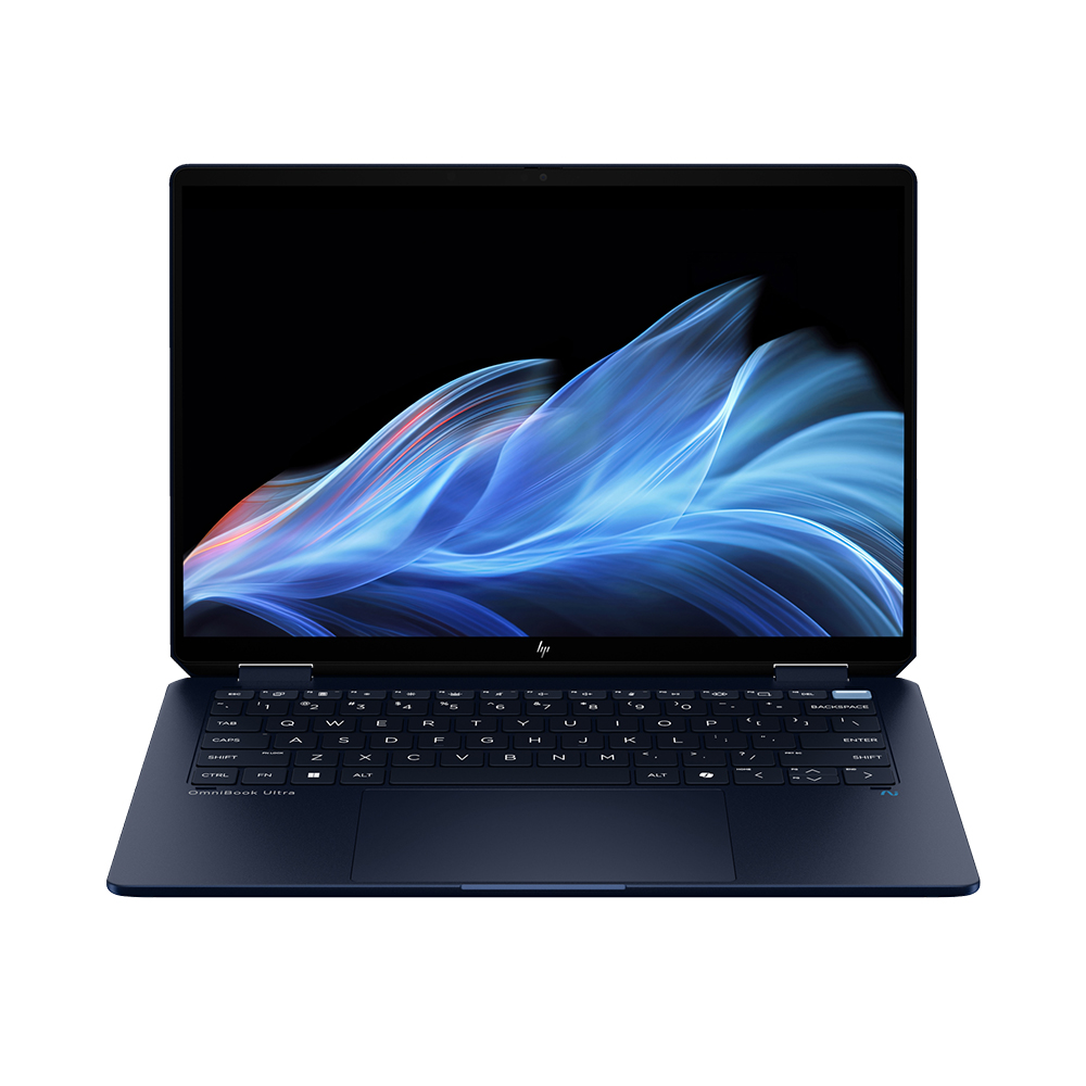 Laptop HP OmniBook UF X360 14-FH0095TU BZ7S2PA (Ultra 9 288V/ 32GB/ 1TB SSD/ 14 inch 2.8K Touch/ 120Hz/ Win 11/ Office/ Xanh/ Vỏ nhôm)