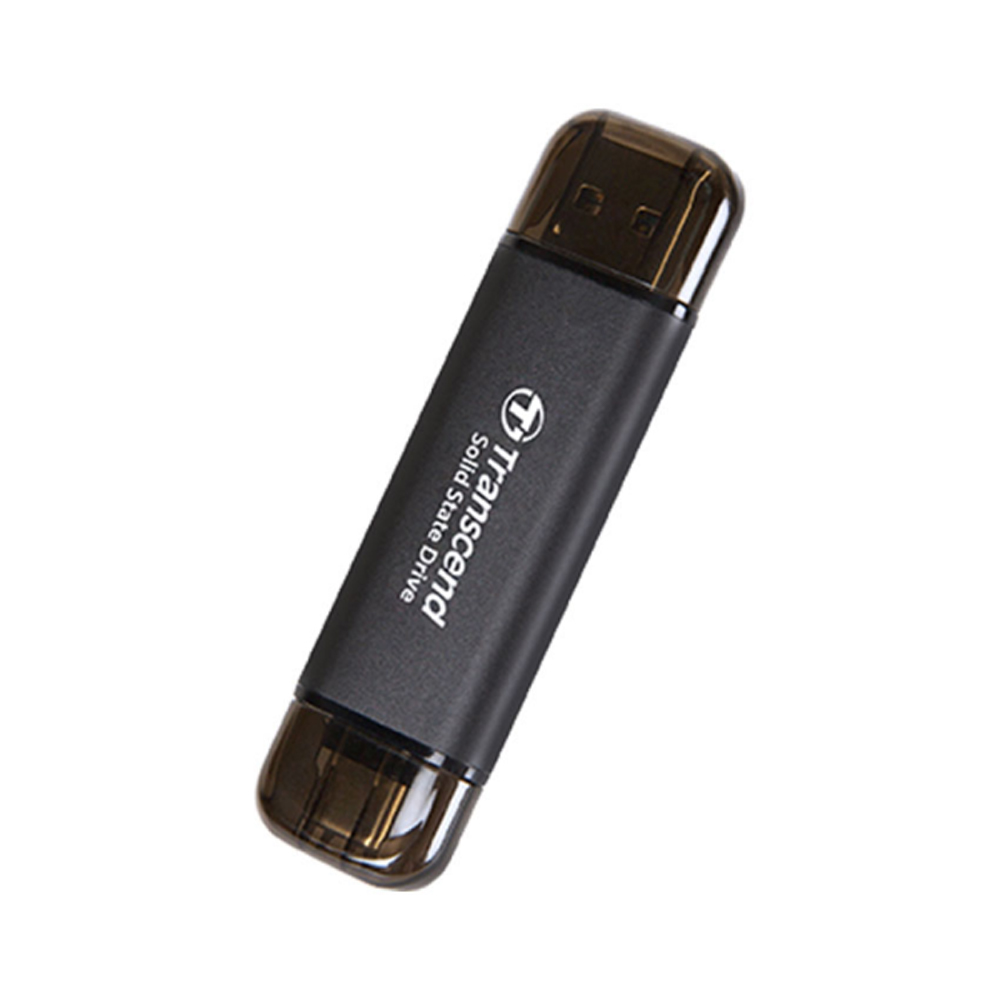 Ổ cứng di động SSD Transcend 2Tb TS2TESD310C (Type-C và USB3.2/ 1050Mb/s/ 950Mb/s/ Đen)