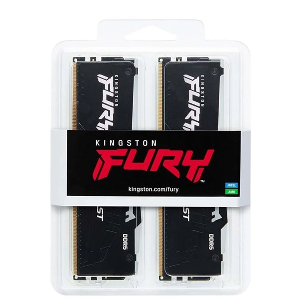 Ram desktop Kingston FURY Beast Black 64GB (2x32GB) DDR5 5600Mhz (KF556C40BB2AK2-64)