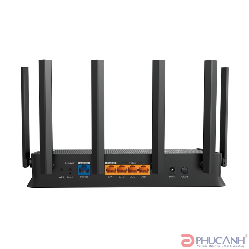Bộ phát wifi 7 TP-Link Archer BE400 (Chuẩn BE/ 6500Mbps/ 6 Ăng-ten ngoài/ Wifi Mesh)