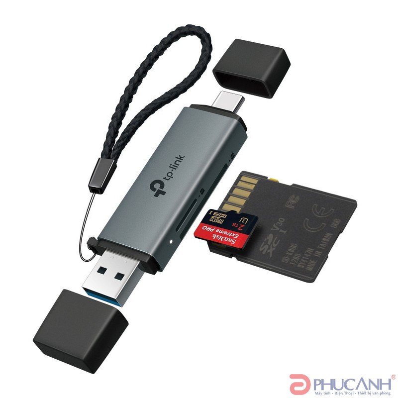 Đầu đọc thẻ TP-Link USB 3.0 Type-C&A cho thẻ SD và microSD 3.0